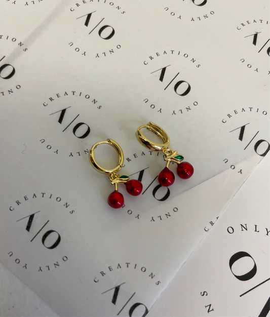 Cherry Red Hoops