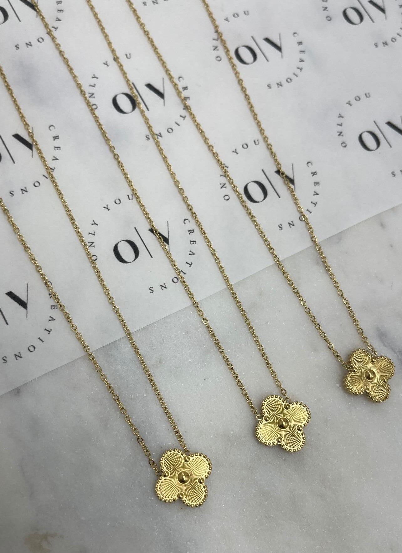 Gold Clover Necklace