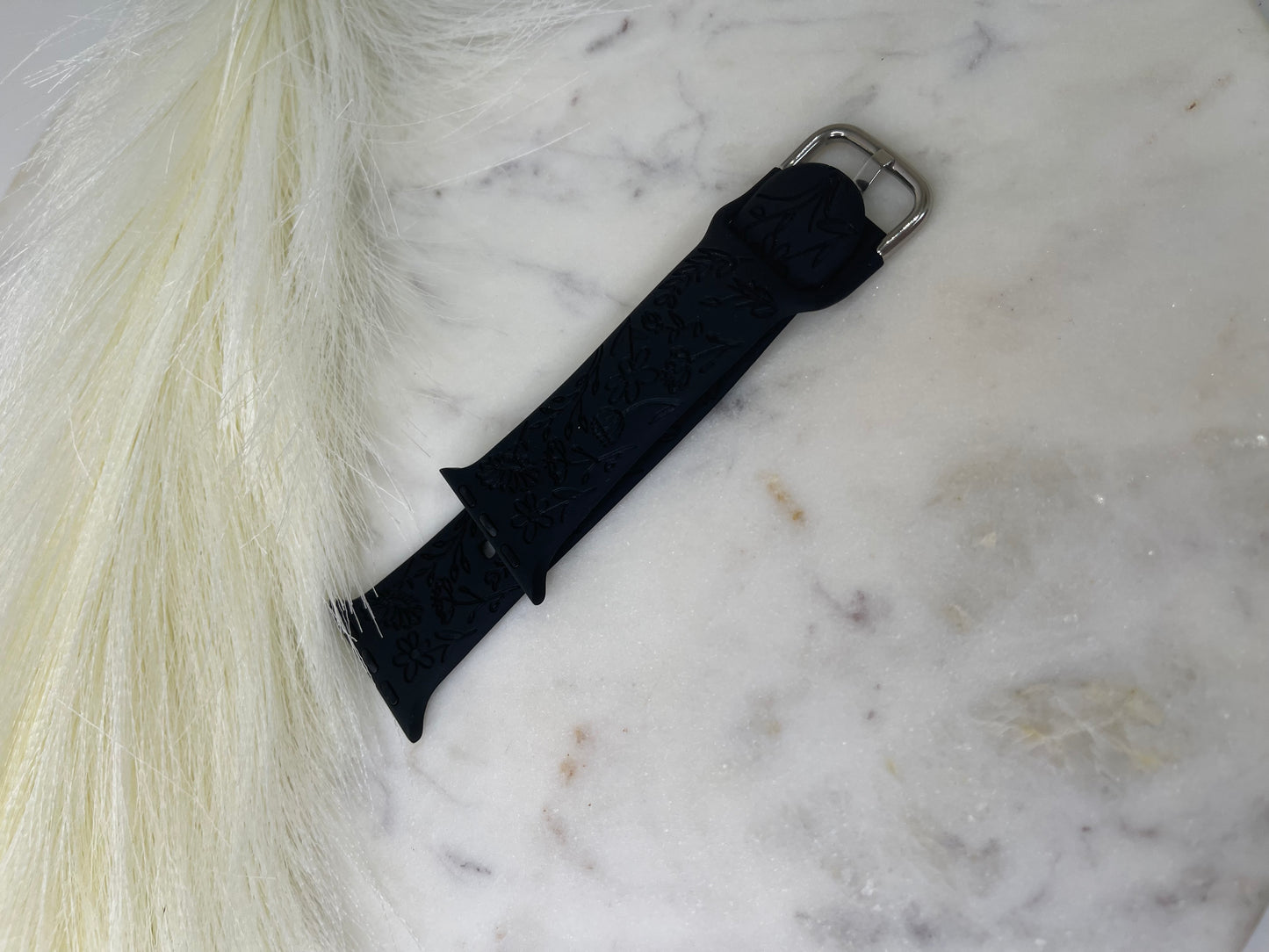 Black Garden Apple Watch band