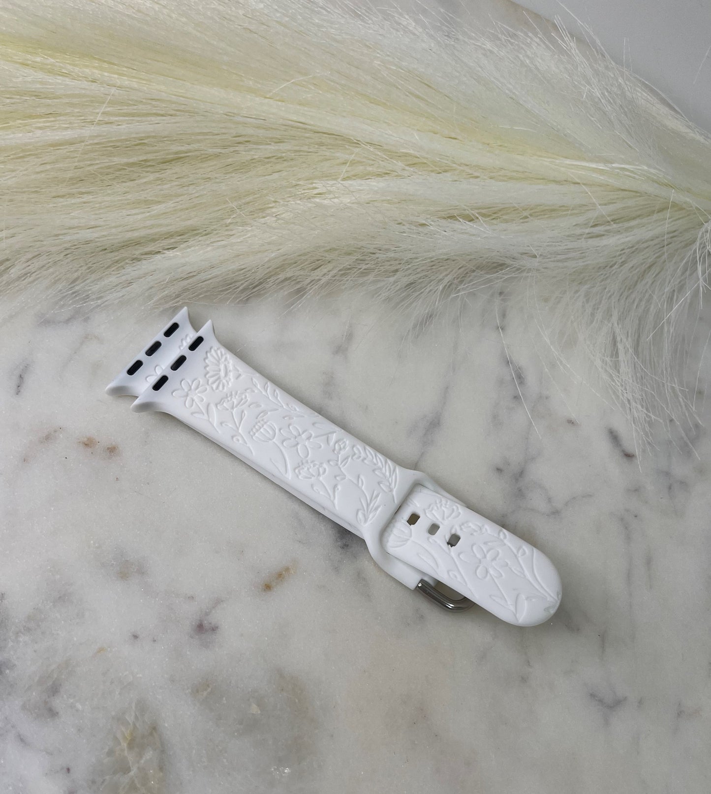 White Garden Apple Watch band