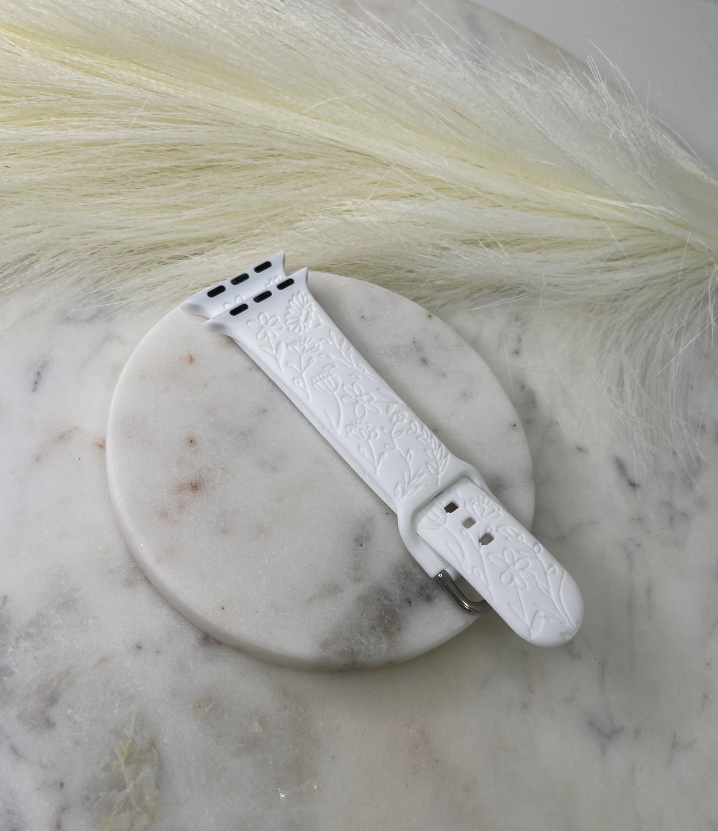 White Garden Apple Watch band