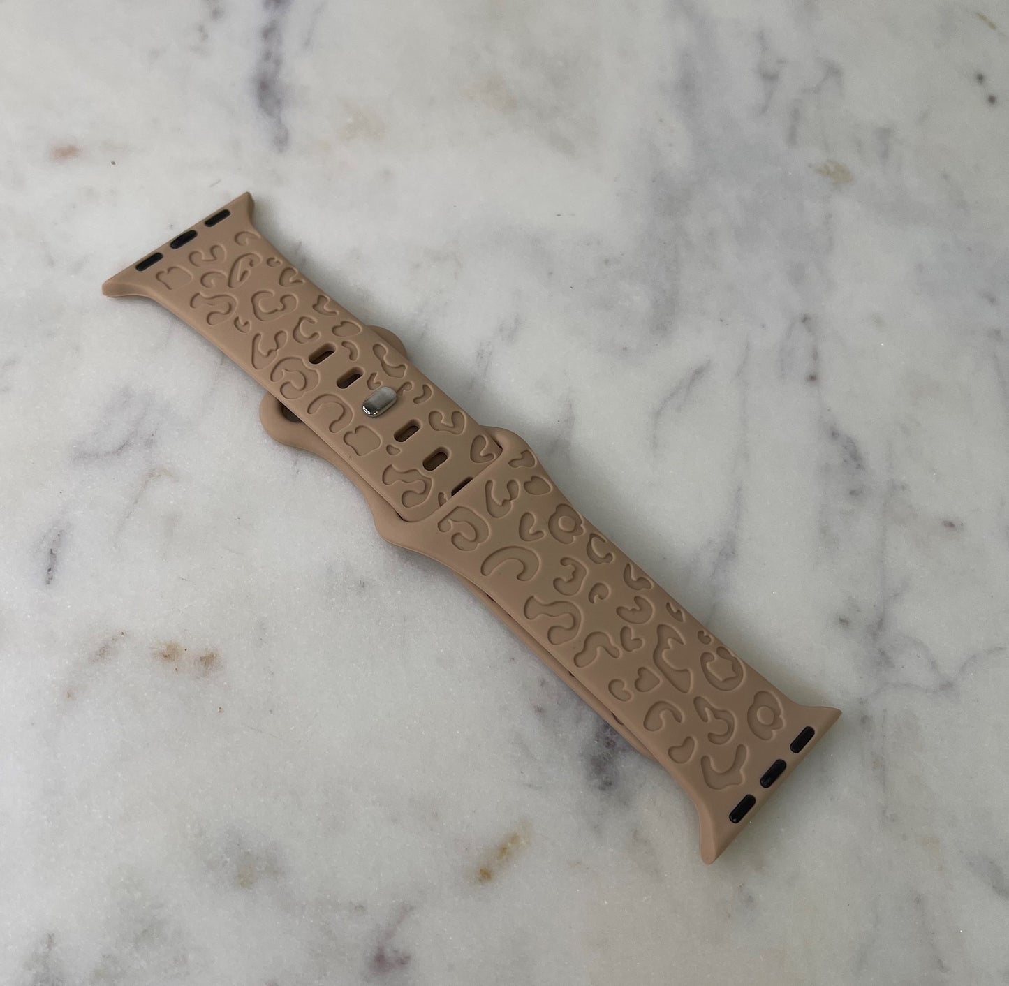 Creamy Leopard Apple watch Band