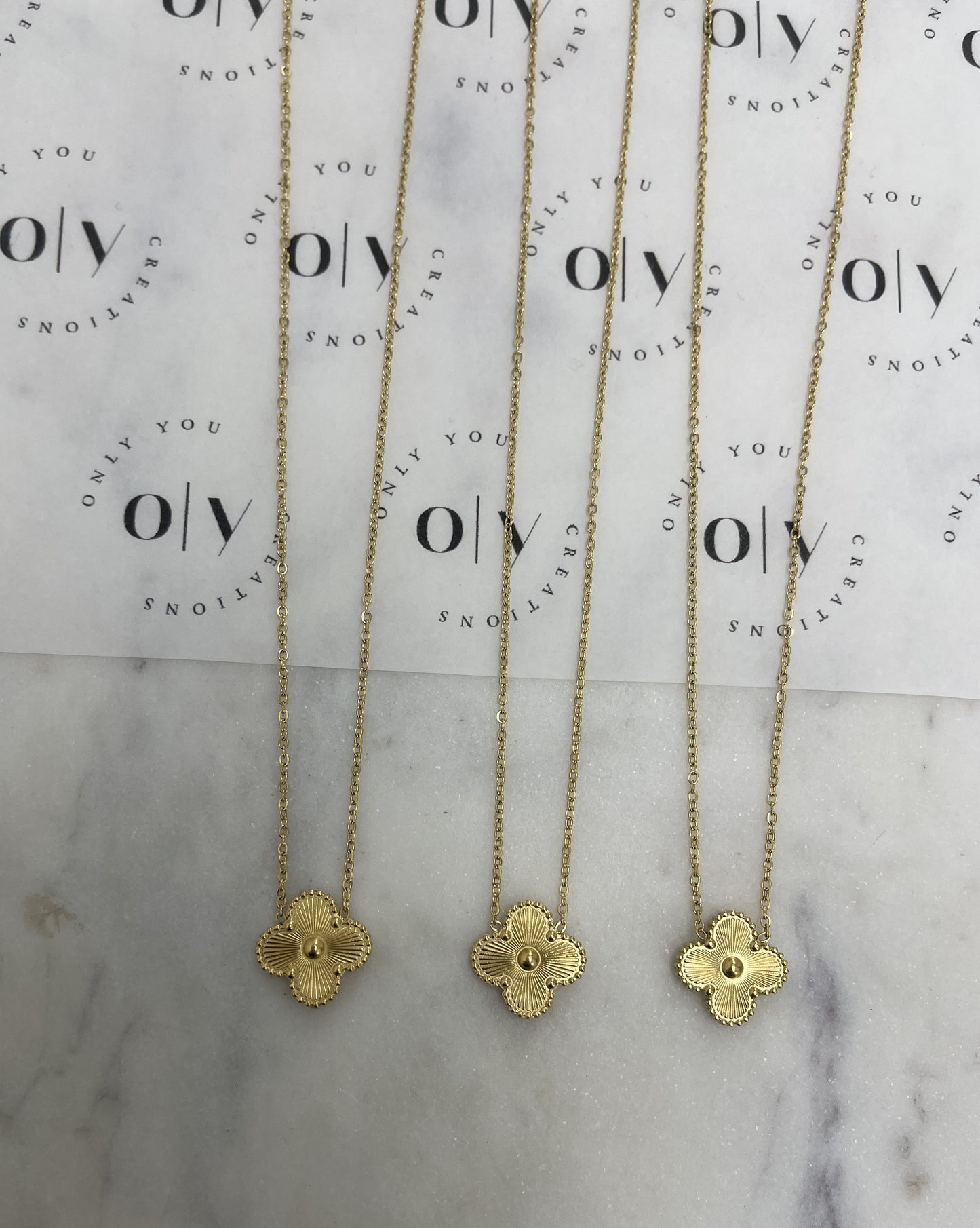 Gold Clover Necklace