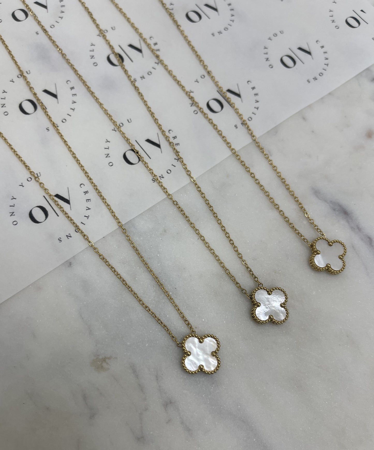 White Clover Necklace